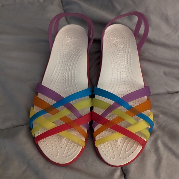 CROCS Shoes - Rainbow Crocs jelly sandals